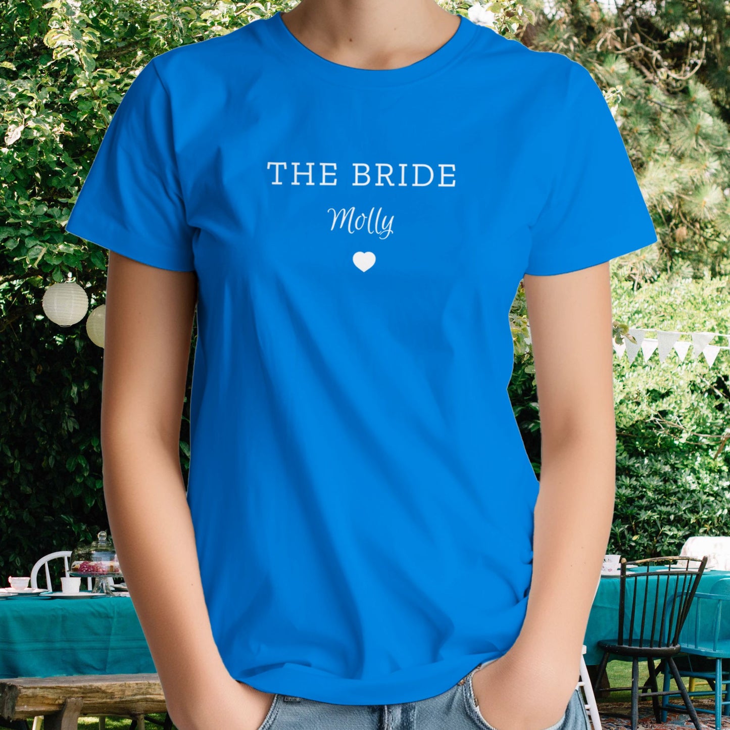 Bridal Party Heart Detail - Print T-shirt
