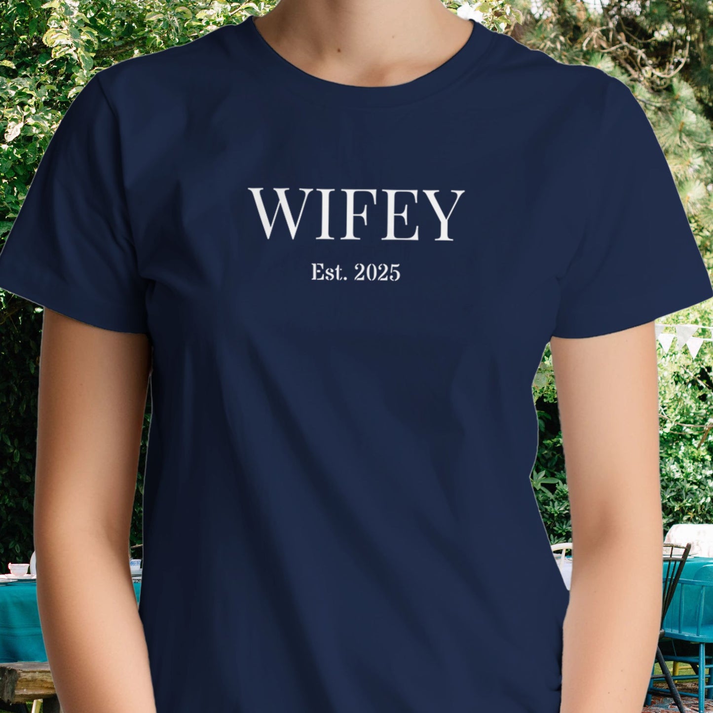 WIFEY/HUBBY - Print T-shirt