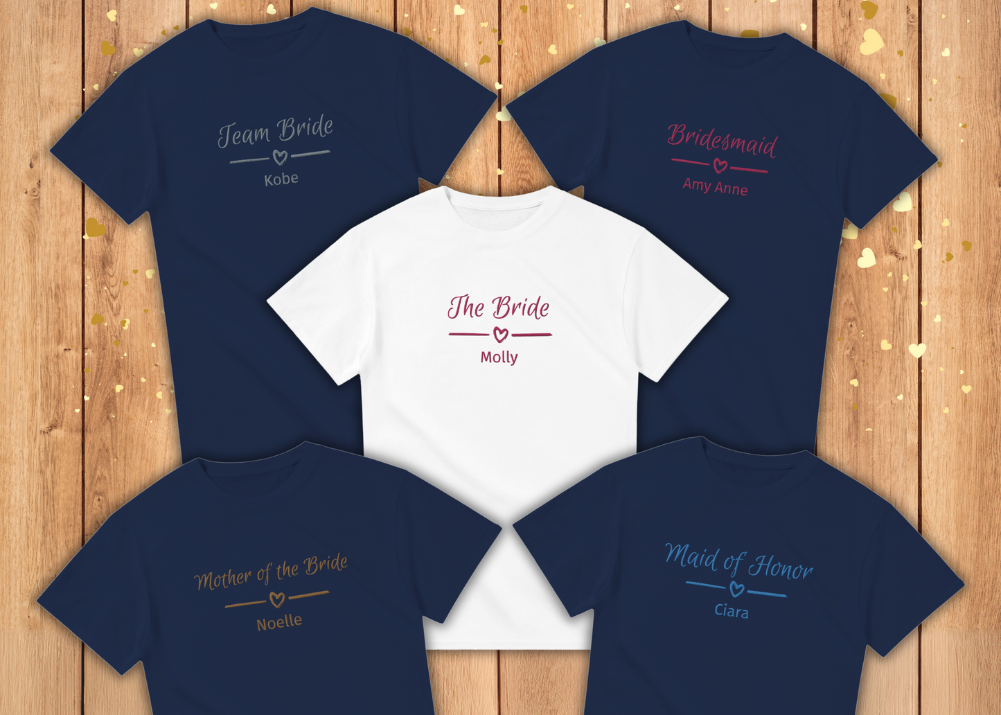 Bridal Party - Embroidered T-shirt