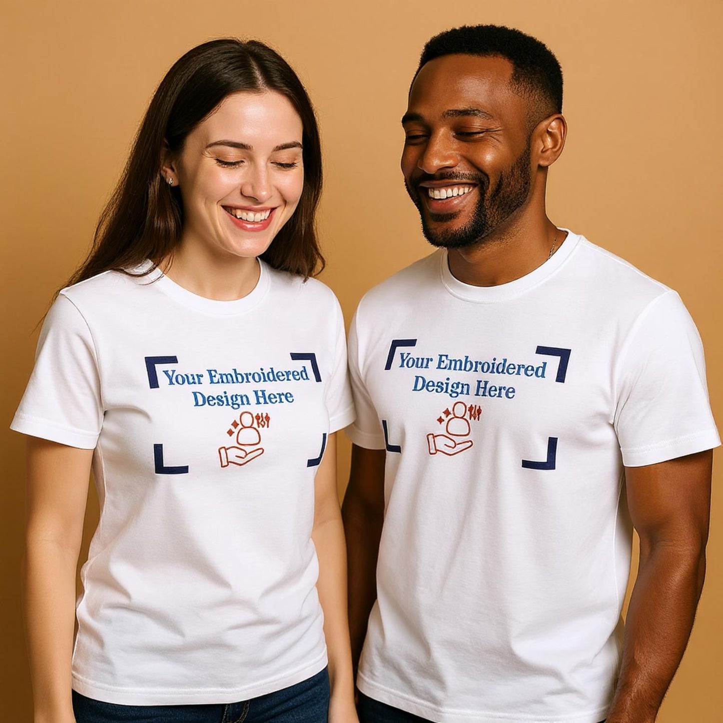 Adults Blank Canvas - Embroidered T-shirt