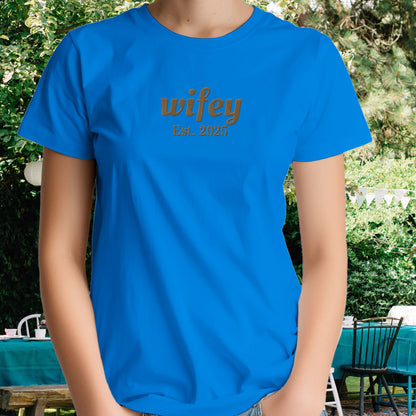 Classic Wifey - Embroidered T-shirt