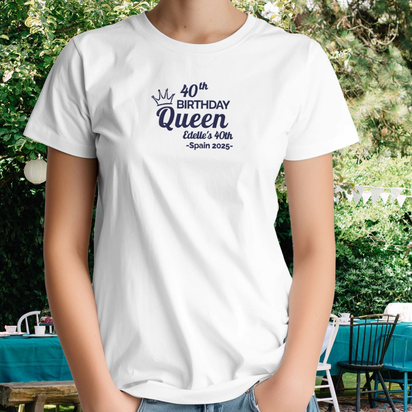 Birthday Queen- Custom Embroidered Design