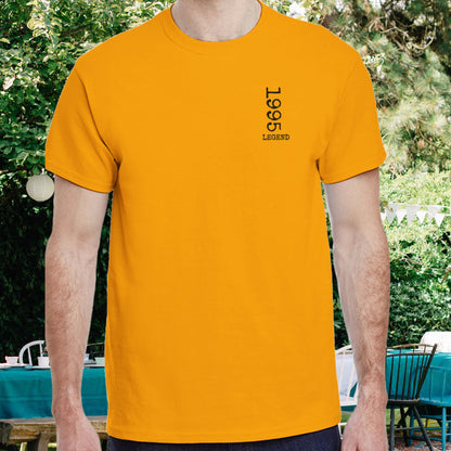 Birthday Legend Distressed - Embroidered Crewneck T-shirt
