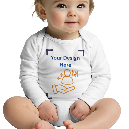 Baby Blank Canvas - Print Long Sleeve Bodysuit