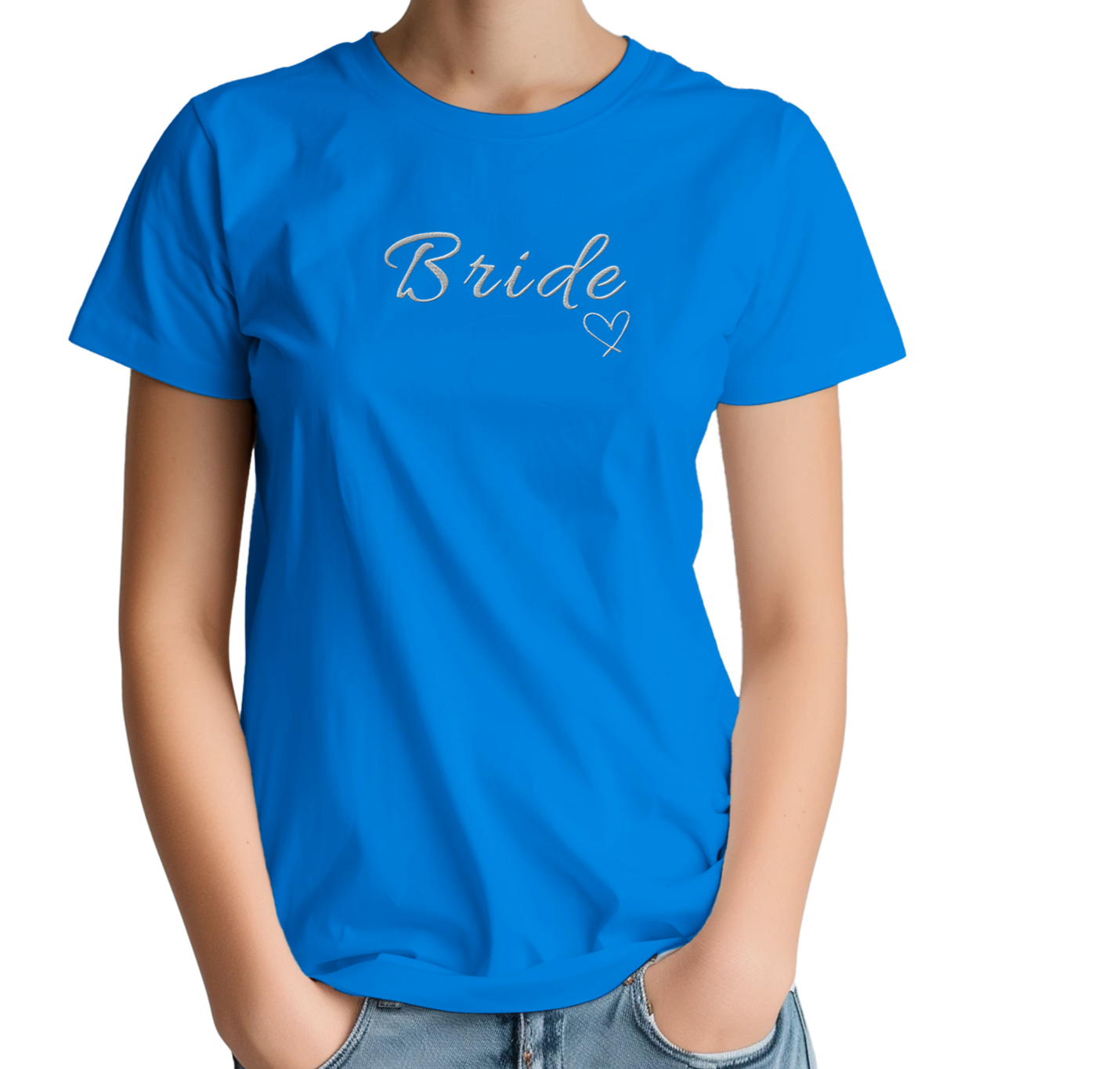 Heart Detail Bridal - Embroidered T-shirt