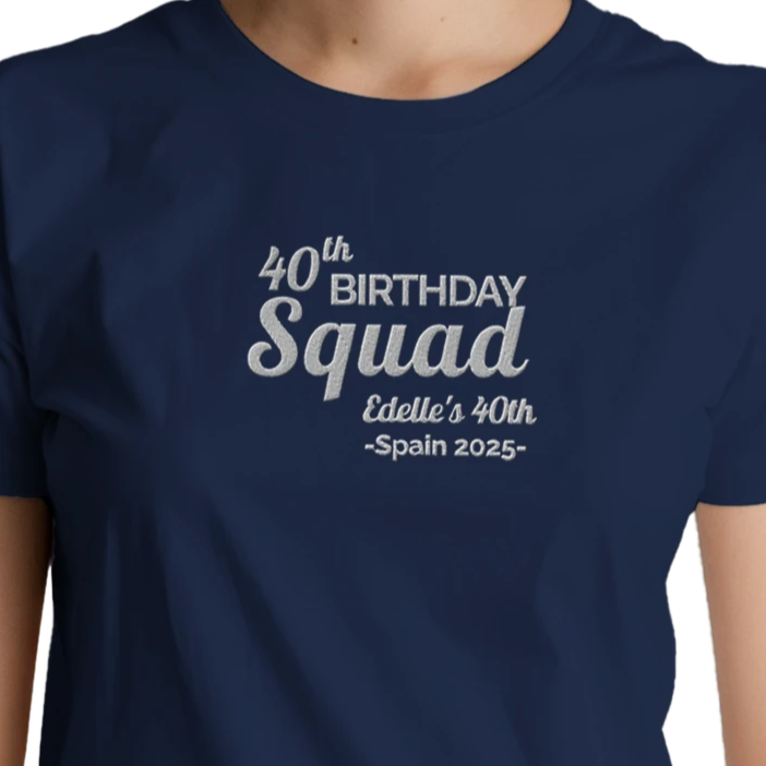 Birthday Squad  -Embroidered Design