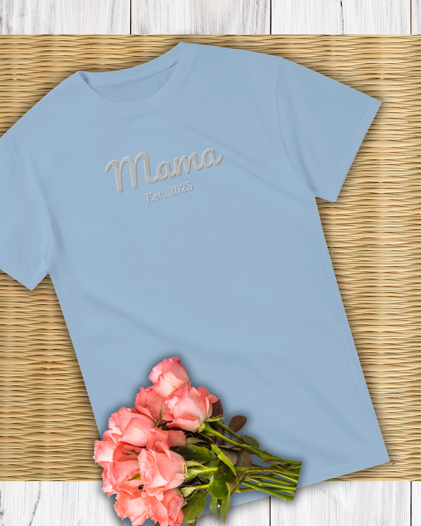 00123 Customizable Embroidered Grandma T-Shirt