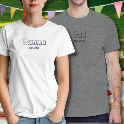 Customizable Mum - Embroidered  T-shirt