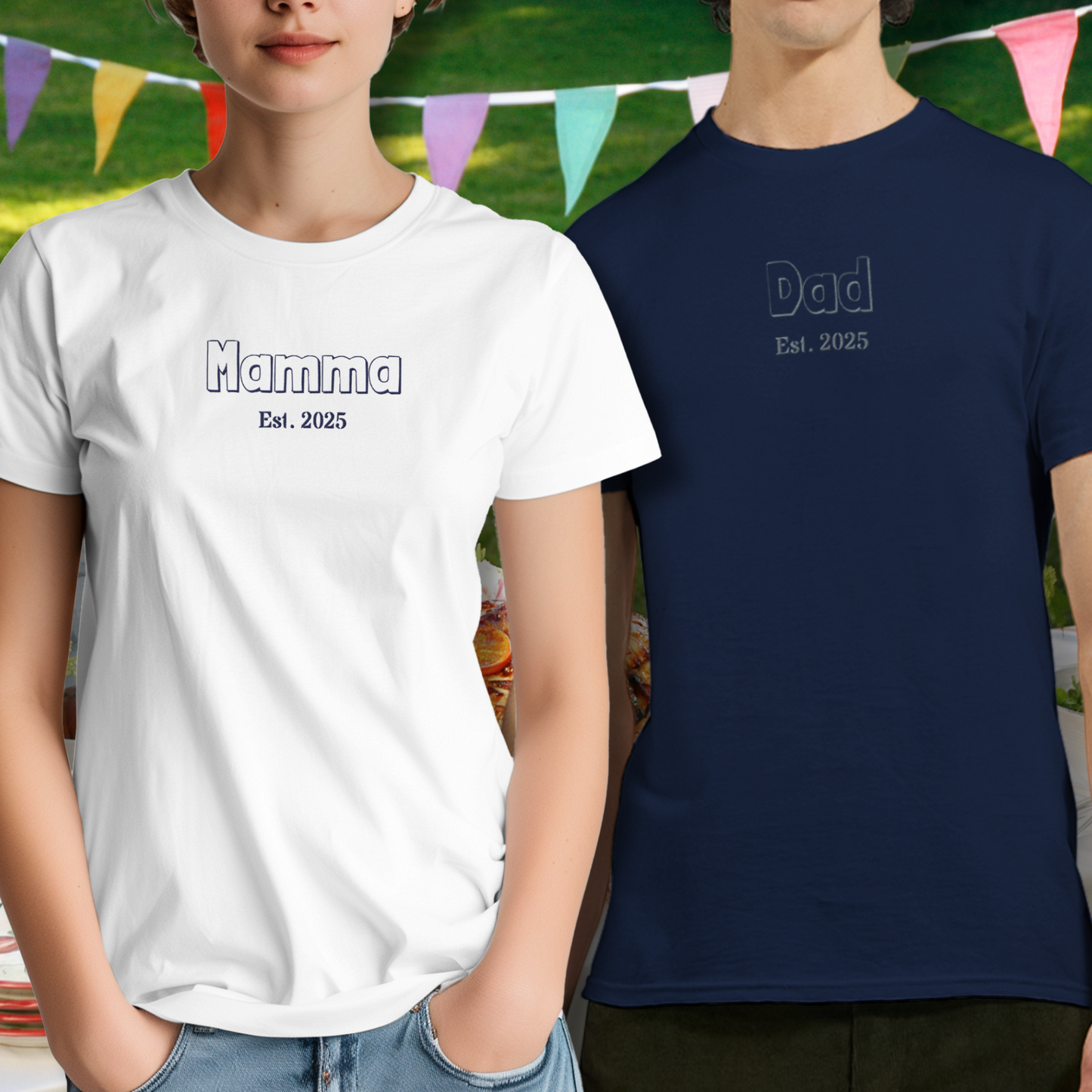 Customizable Mum - Embroidered  T-shirt