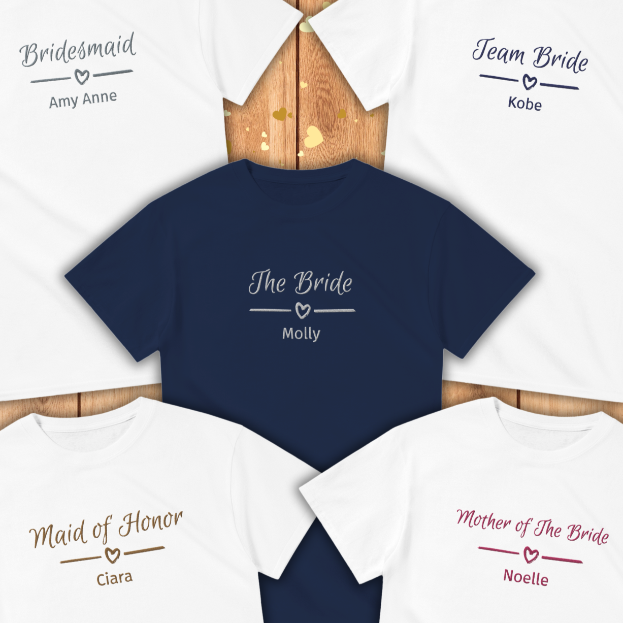 Bridal Party - Embroidered T-shirt