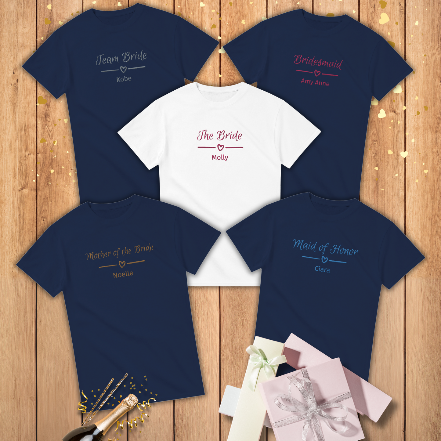 Bridal Party - Embroidered T-shirt