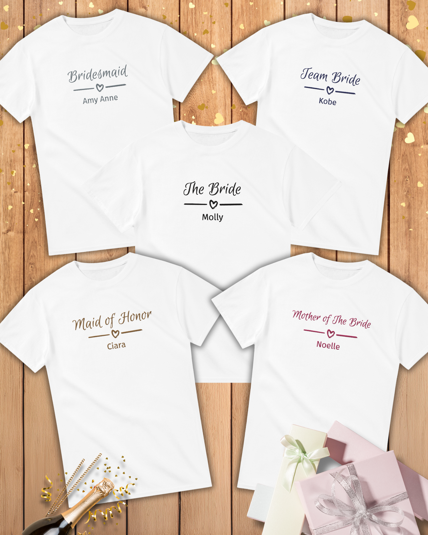 Bridal Party - Embroidered T-shirt